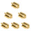 6 Pcs Professional Eyebrow Pencil Sharpener Four Sides Golden 9