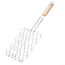 Heavy Duty Sausage Rack Basket Stainless Steel 12 Inch Grill Compatible Dishwasher Safe Basket Style