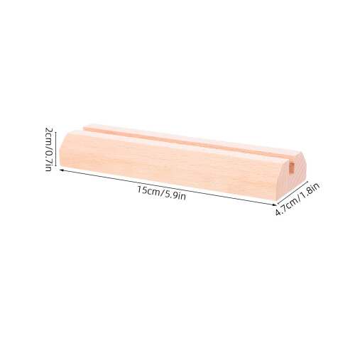 2Pcs Wooden Base Desk Sign Holder For Menu Display 1