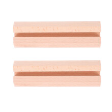2Pcs Wooden Base Desk Sign Holder For Menu Display