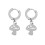 1 Pair Stainless Steel Punk Style Ear Studs Jewelry (Silver) 2