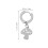 1 Pair Stainless Steel Punk Style Ear Studs Jewelry (Silver) 6