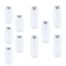 10Pcs Pet Plastic Bottles For Beverages Disposable