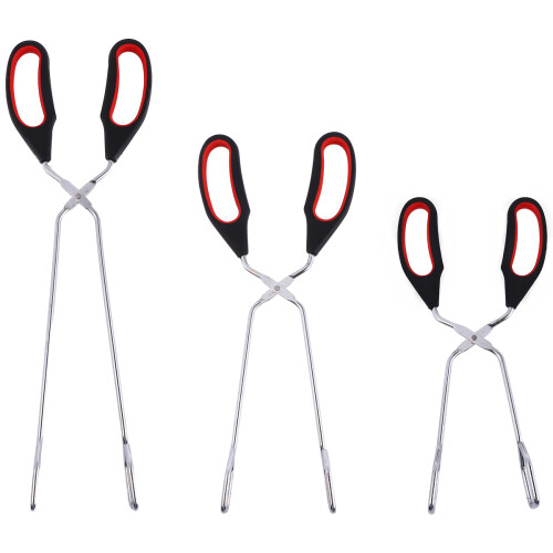3Pièces Pinces À Colorées En PP Antirouille Pour Barbecue