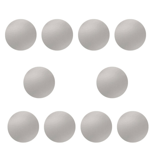 10Pcs Lightweight Silver Round Cake Boards Paper Circle Base for Cake