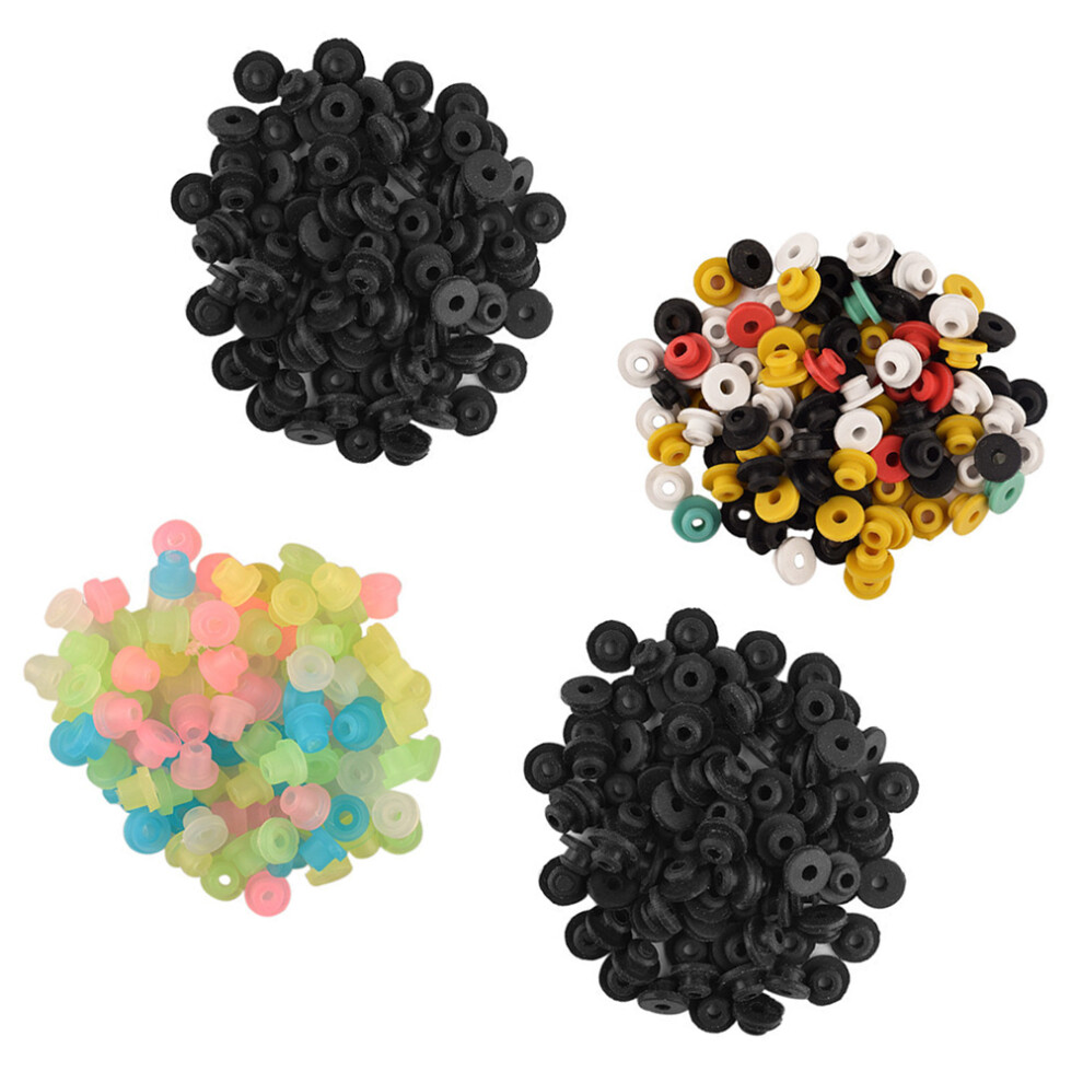 Artibetter 400Pcs Grommets Silicone Coil Machine Needles Cushion Machine Parts