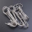 10Pcs Stainless Steel Double Hooks For Bacon Hams Meat Processing 10