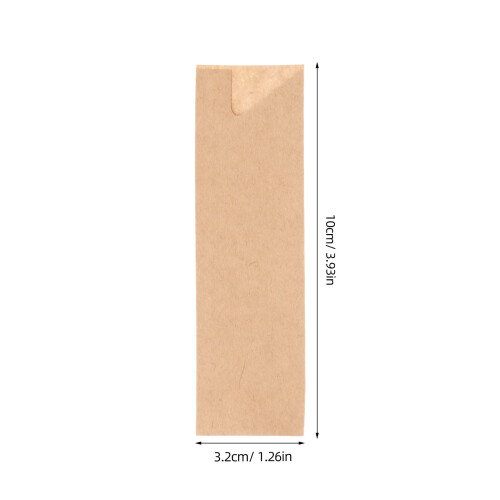 Kraft Paper Silverware Bags 200Pcs Oilproof Flatware Sleeves 1