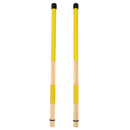 1Pair Bamboo Drum Brushes Durable Wooden Percussion Sticks