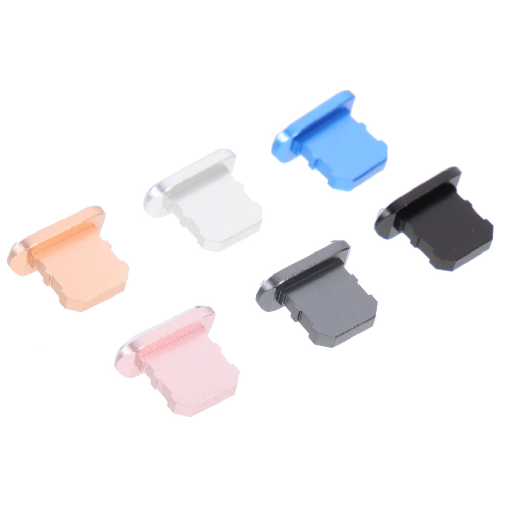 6Pcs Charging Port Metal Dustproof Plugs Compatible With Iphone 3354104896128