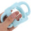 Baby Bottle Handle Grip Silicone Sleeve Sky Blue Anti Breakage 4