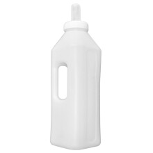 4 Pcs 3L Calf Milk Bottle Set With Silicone Teat For Lamb Puppy Dog