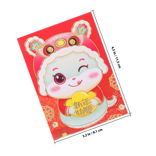36Pcs 2025 Spring Festival Red Packets Snake Year Cartoon Pattern 1