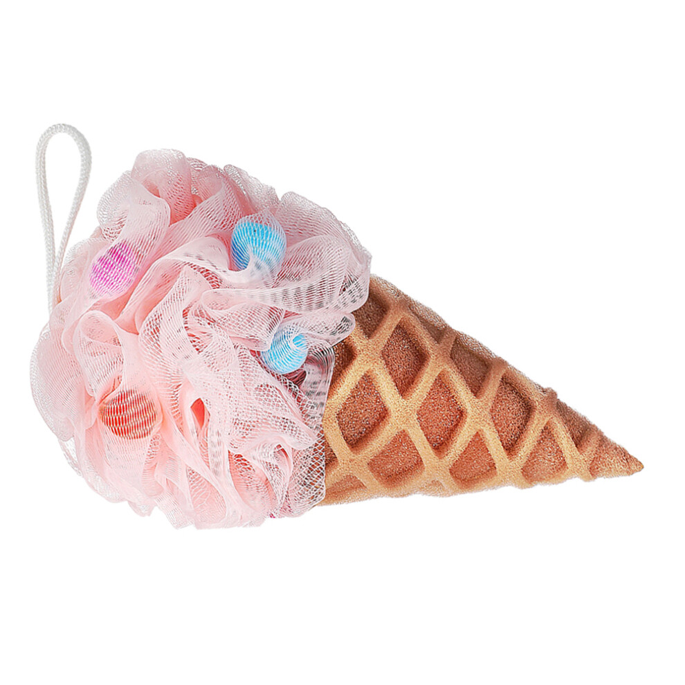 Aboofan Cream Ice Cartoon Bath Sponge For Kids Soft Exfoliating Shower Pouf