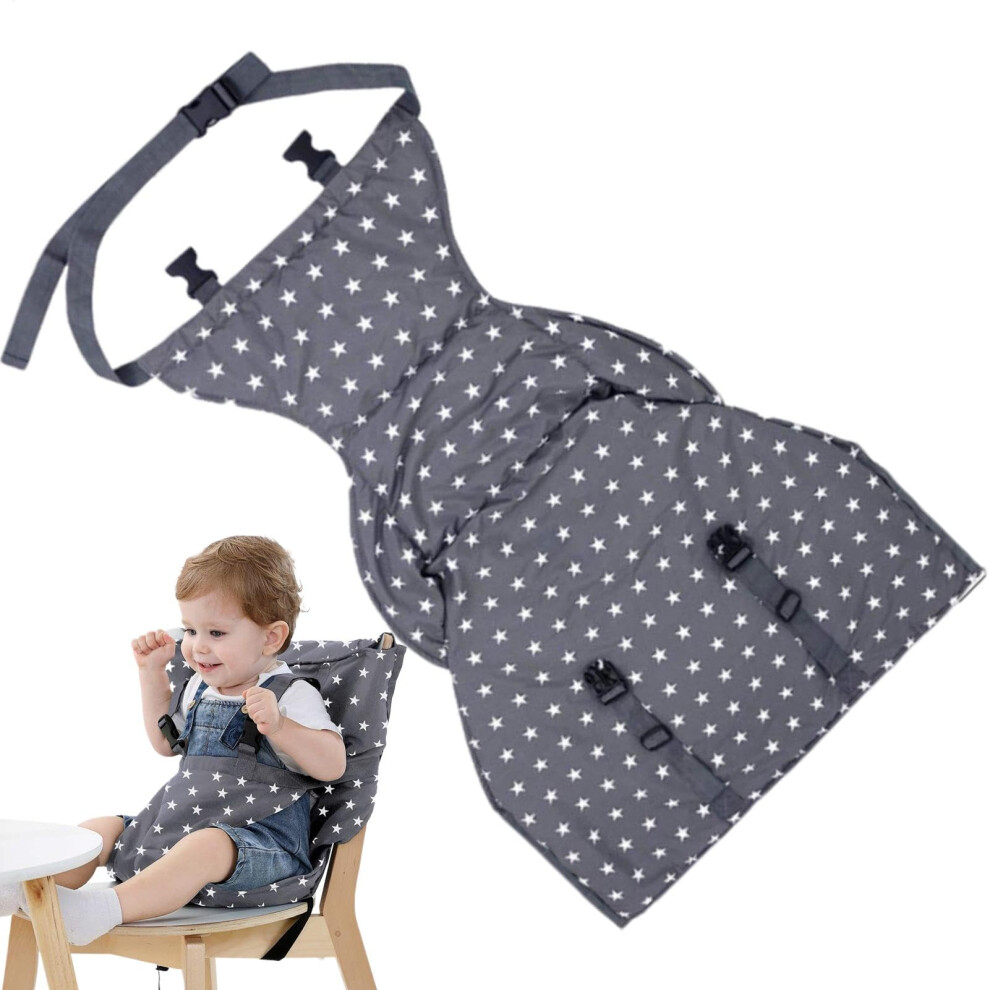 High Chair Cover With Adjustable Shoulder Strap Portable Safety Belt For High Chairs Camping Travel Dining