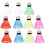24Pcs Plastic Shuttlecocks For Outdoor Use White And Colorful 9