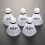 24Pcs Plastic Shuttlecocks For Outdoor Use White And Colorful 10