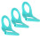 3Pcs Plastic Water Bottle Handle Portable Holding Ring Sky Blue 7