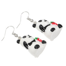 One Pair Of Panda Shaped Ear Drops Lovely Novel Ear Accessories