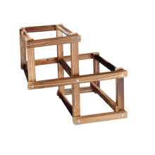 wooden red wine display holder desktop storage rack