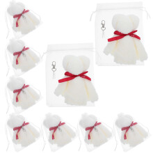Set Baby Shower Keychain Towel For Baptism Wedding Favor Bear