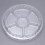 5Pcs 6-Grid Transparent Plastic Food Storage Boxes With Cover 4