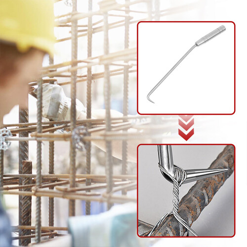1Pc Useful Bar Placer Tie Wire Hook Tool Labor-Saving Rebar Fastener 2