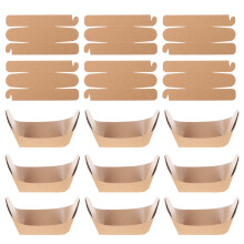 100Pcs Frying Food Box Oil Proof Paper Snack Container