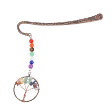 Crystal Life Tree Seven Chakra Bookmark With Natural Gravel