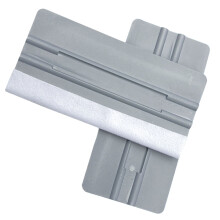2Pcs Set Car Window Film Plastic Auto Squeegee Decal Tool Grey