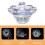 2Pcs Clear Glass Dappen Dish Cups For Nail Art Acrylic 8