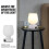 1 Set Portable Touch Sensor Color Changing E26 Bedside Lamp Plug 7