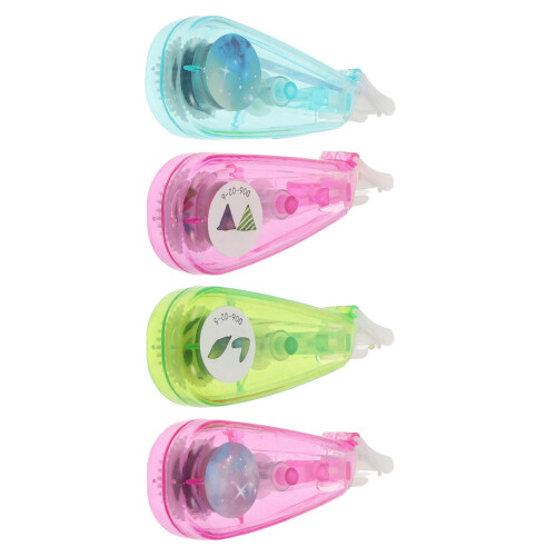 4Pcs Printing Correction Tape For Students School Use Random Color