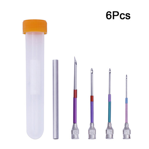 4Pcs Punch Needle Handle Set With Stamp Flower Pins And Bottle 2