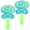 2Pcs Lollipop Prop Fake Lollipop Kindergarten Stage Performance 9
