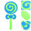2Pcs Lollipop Prop Fake Lollipop Kindergarten Stage Performance 5