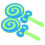 2Pcs Lollipop Prop Fake Lollipop Kindergarten Stage Performance 3