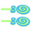 2Pcs Lollipop Prop Fake Lollipop Kindergarten Stage Performance 10