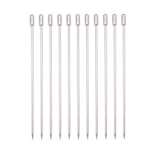 10 Pcs 304 Stainless Steel Cylinder Cocktail And Dessert Picks For Bbq
