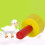 10Pcs Multi-Color Sheep & Cattle Teat Feed Bottles Rubber Screw-on 8