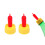 10Pcs Multi-Color Sheep & Cattle Teat Feed Bottles Rubber Screw-on 10
