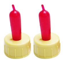 10Pcs Multi-Color Sheep & Cattle Teat Feed Bottles Rubber Screw-on
