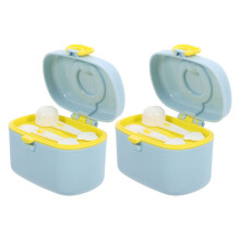 2Pcs Portable Formula Dispenser For Travel Milk Powder Storage