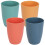 4Pcs Assorted Color Plastic Mouthwash Cups for Bathroom and Dormitory 9