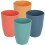 4Pcs Assorted Color Plastic Mouthwash Cups for Bathroom and Dormitory 11