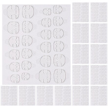 20 Sheets Double Sided Nail Glue Adhesive Tabs Invisible Stickers