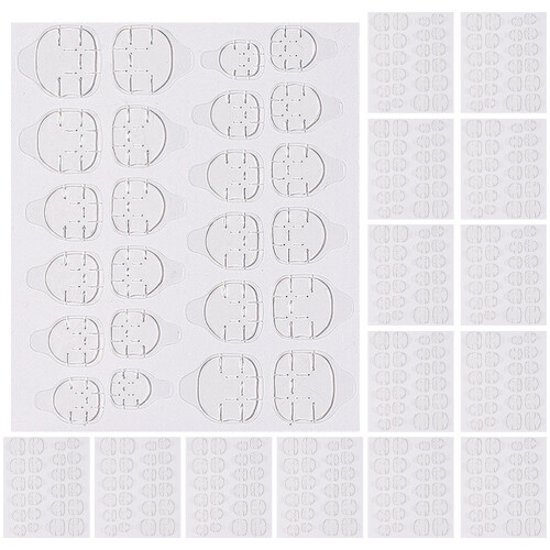 20 Sheets Double Sided Nail Glue Adhesive Tabs Invisible Stickers
