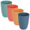 4Pcs Assorted Color Plastic Mouthwash Cups for Bathroom and Dormitory 7