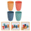 4Pcs Assorted Color Plastic Mouthwash Cups for Bathroom and Dormitory 3