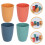 4Pcs Assorted Color Plastic Mouthwash Cups for Bathroom and Dormitory 4